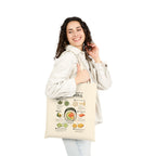 "Anatomy of a Sushi Roll" Tote bag | Foodie Streetwear Canvas Bag
