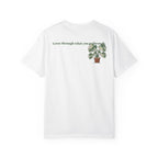 "Grow Through What You Go Through" Variegated Monstera Shirt - Rare Plant Botanical Tee
