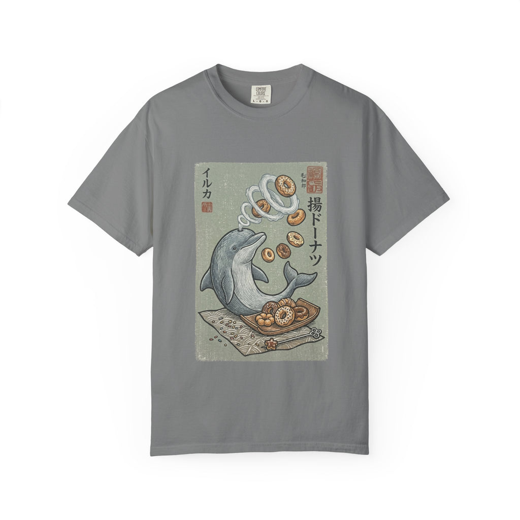 Dolphin & Doughnuts Ukiyo-e Tee | Ironic Japanese Art Streetwear