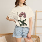 Orchid Botanical T-Shirt — Vintage Asian Floral Illustration