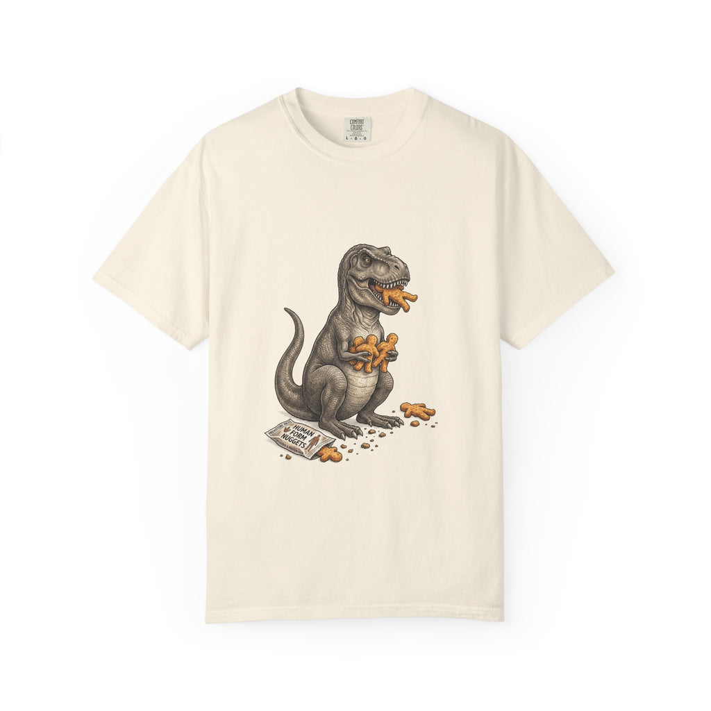 T-Rex eating Human Nuggies - Core Culture Graphic Tee