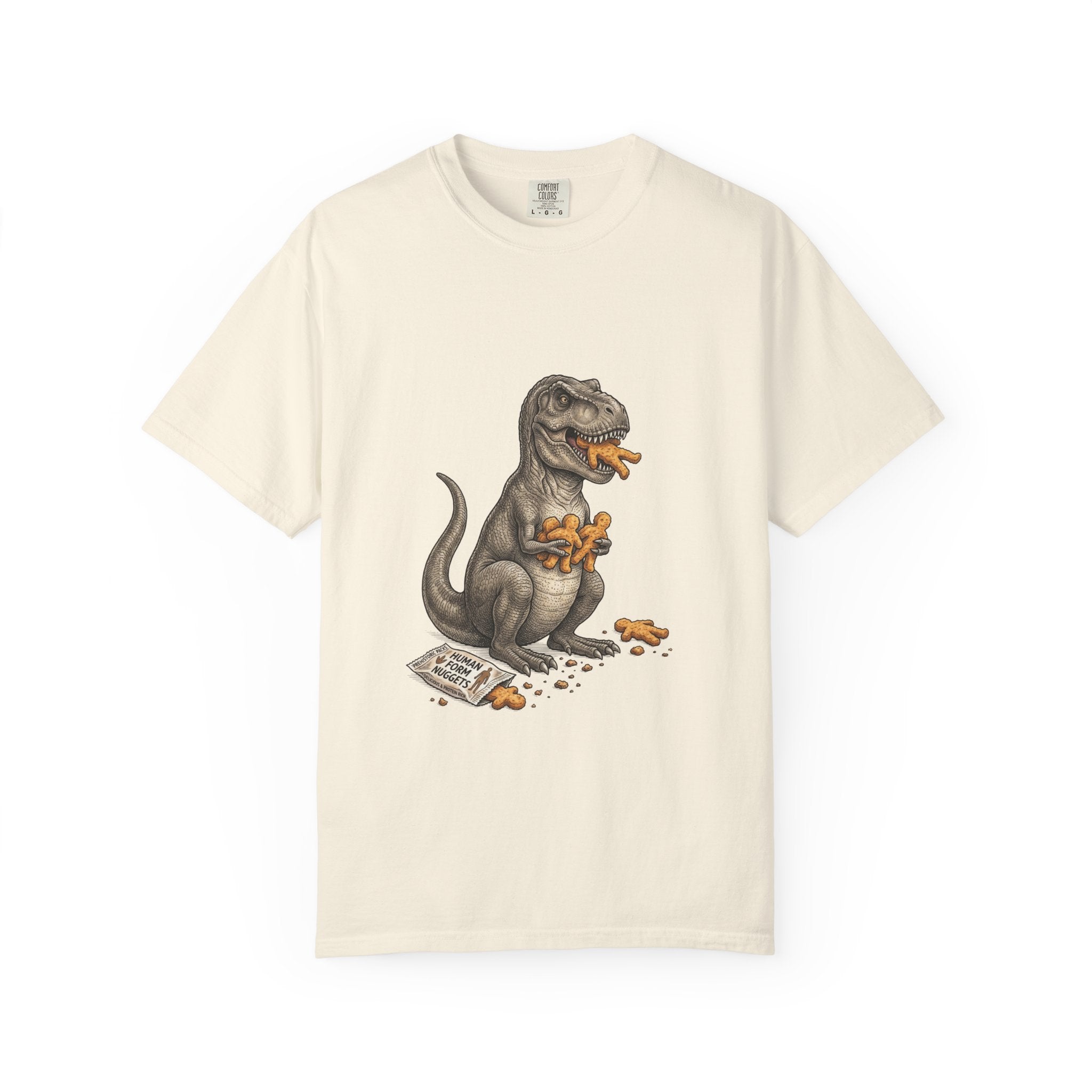 T-Rex eating Human Nuggies - Core Culture Graphic Tee