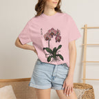 Orchid Botanical T-Shirt — Vintage Asian Floral Illustration