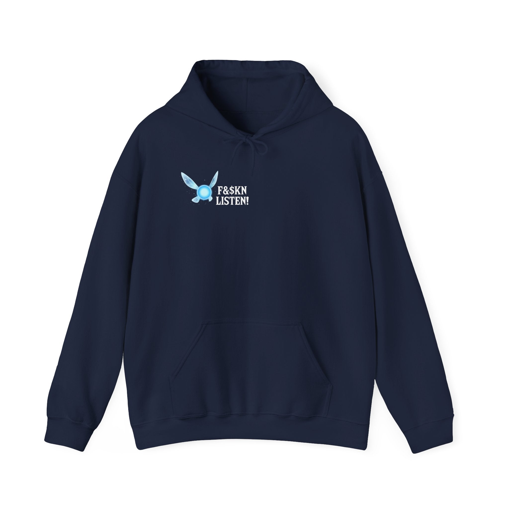 Butterfly "Listen" Hoodie — Minimal Inspirational Graphic Sweatshirt