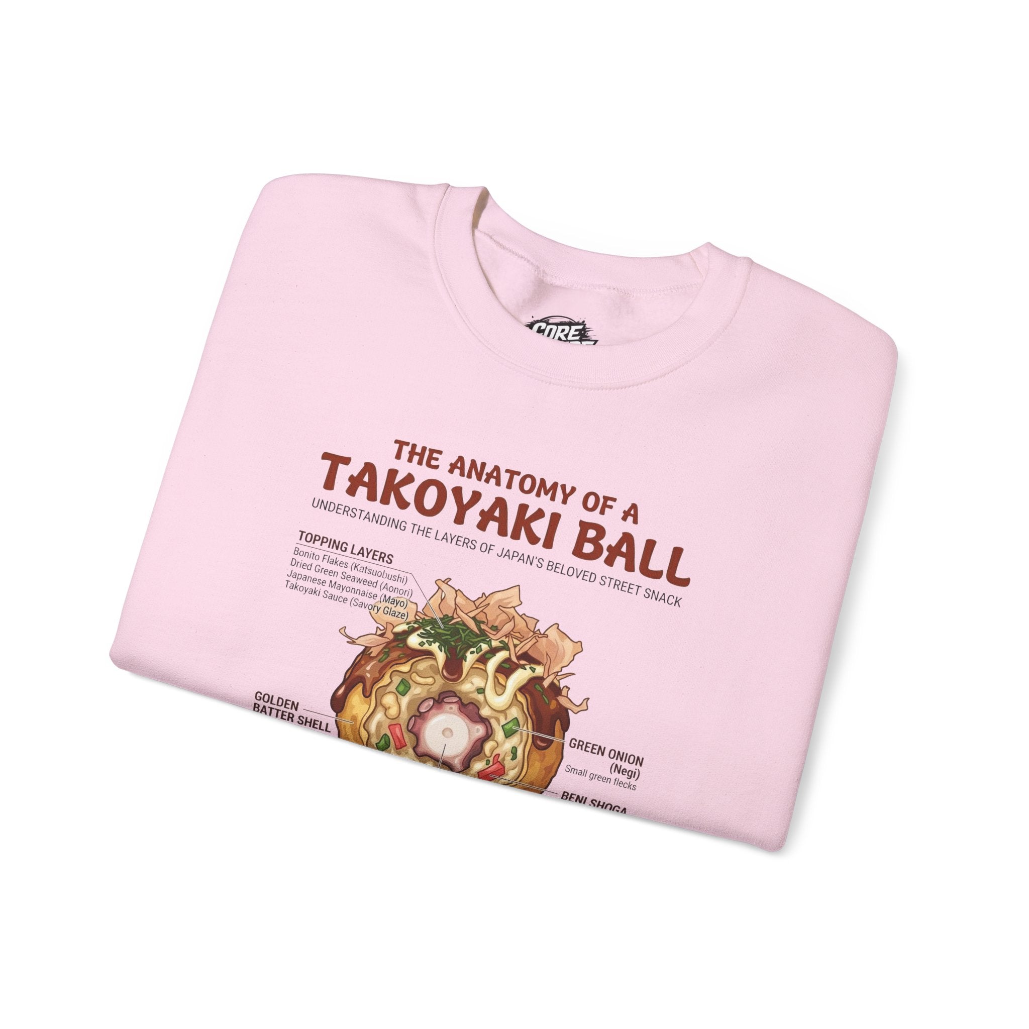 "Anatomy of a Takoyaki" Sweatshirt - Japanese Street Food Science Crewneck