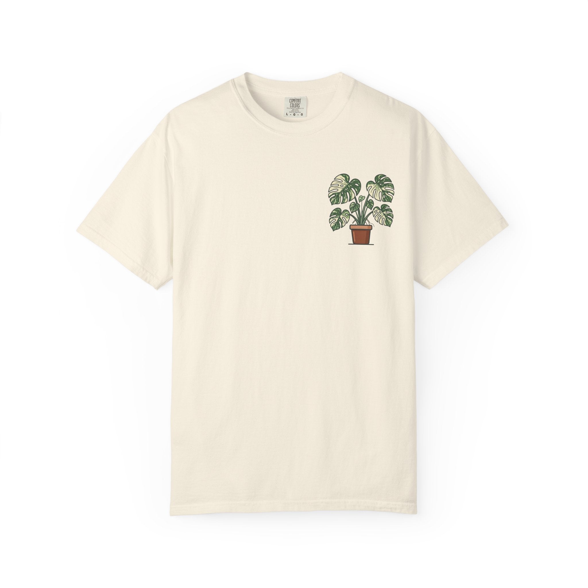 "Grow Through What You Go Through" Variegated Monstera Shirt - Rare Plant Botanical Tee