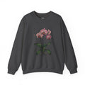 Botanical Orchid Graphic Sweatshirt | Japanese Aesthetics Streetwear Crewneck