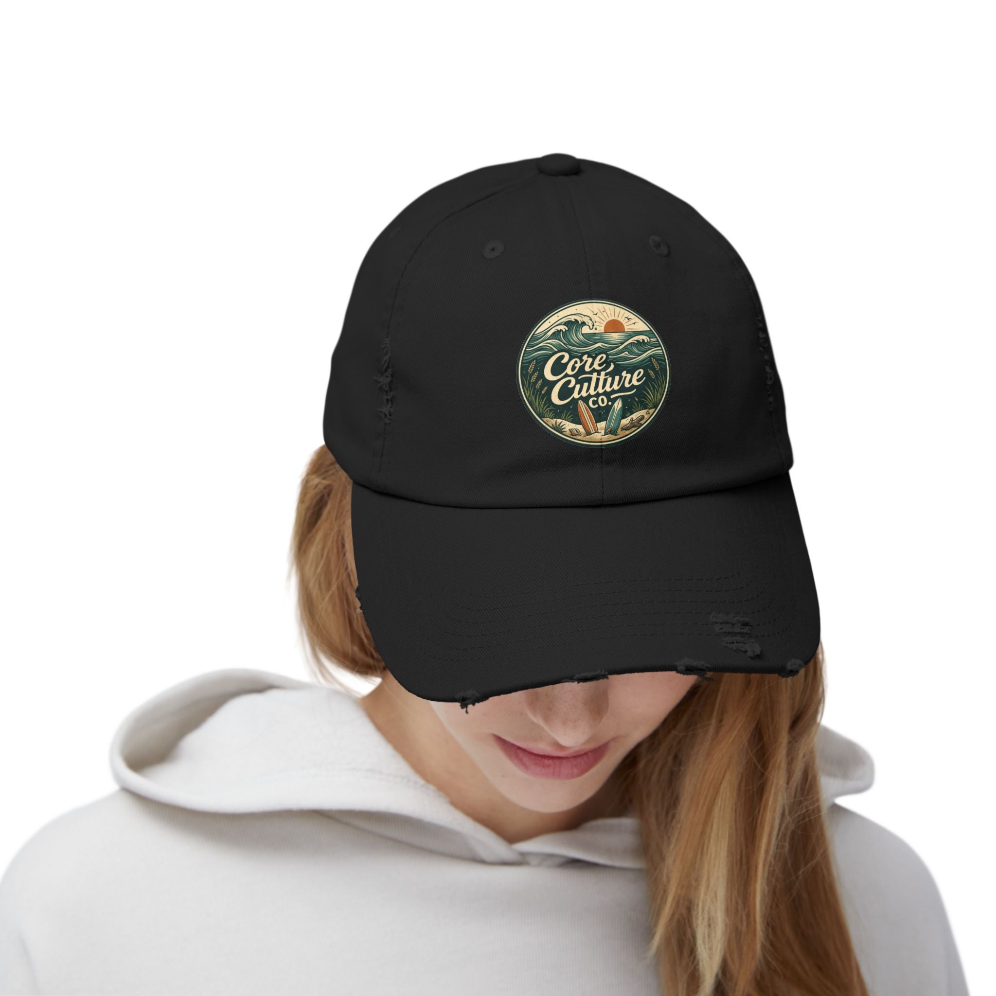 "Beached" Core Culture Distressed Cap