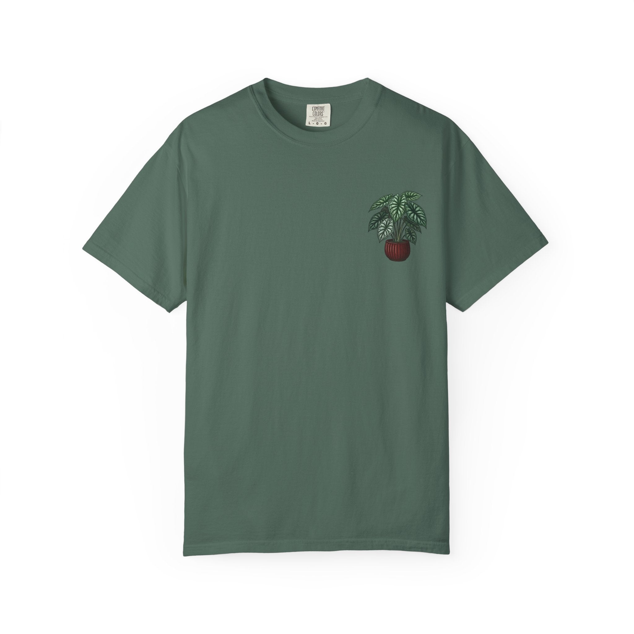 "Grow Through What You Go Through" Alocasia Shirt - Tropical Botanical Graphic Tee