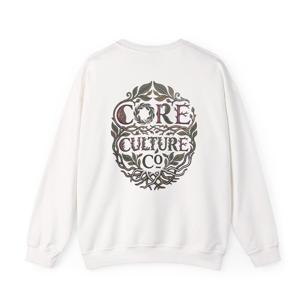 Botanical Orchid Graphic Sweatshirt | Japanese Aesthetics Streetwear Crewneck
