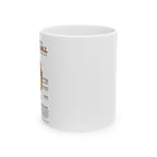 Ceramic Mug — Funny Takoyaki Recipe Illustration Coffee Cup (11oz & 15oz)