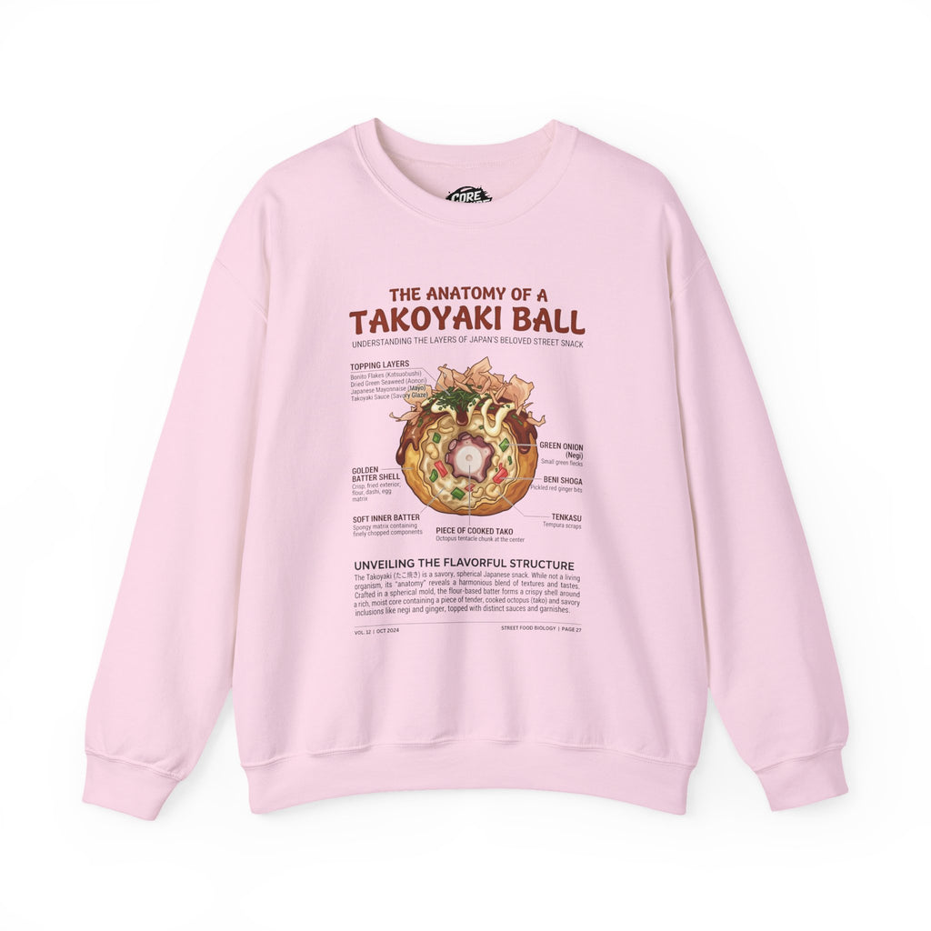 "Anatomy of a Takoyaki" Sweatshirt - Japanese Street Food Science Crewneck