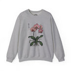 Botanical Orchid Graphic Sweatshirt | Japanese Aesthetics Streetwear Crewneck