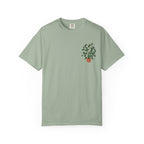 Plant Lover T-Shirt — Potted Plant Graphic with “Grow through what you go through.” Back Quote