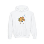 Youth Hoodie — Cute Walking Taco Graphic "So Good!" Kids Pullover