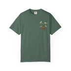 "Grow Through What You Go Through" Variegated Monstera Shirt - Rare Plant Botanical Tee