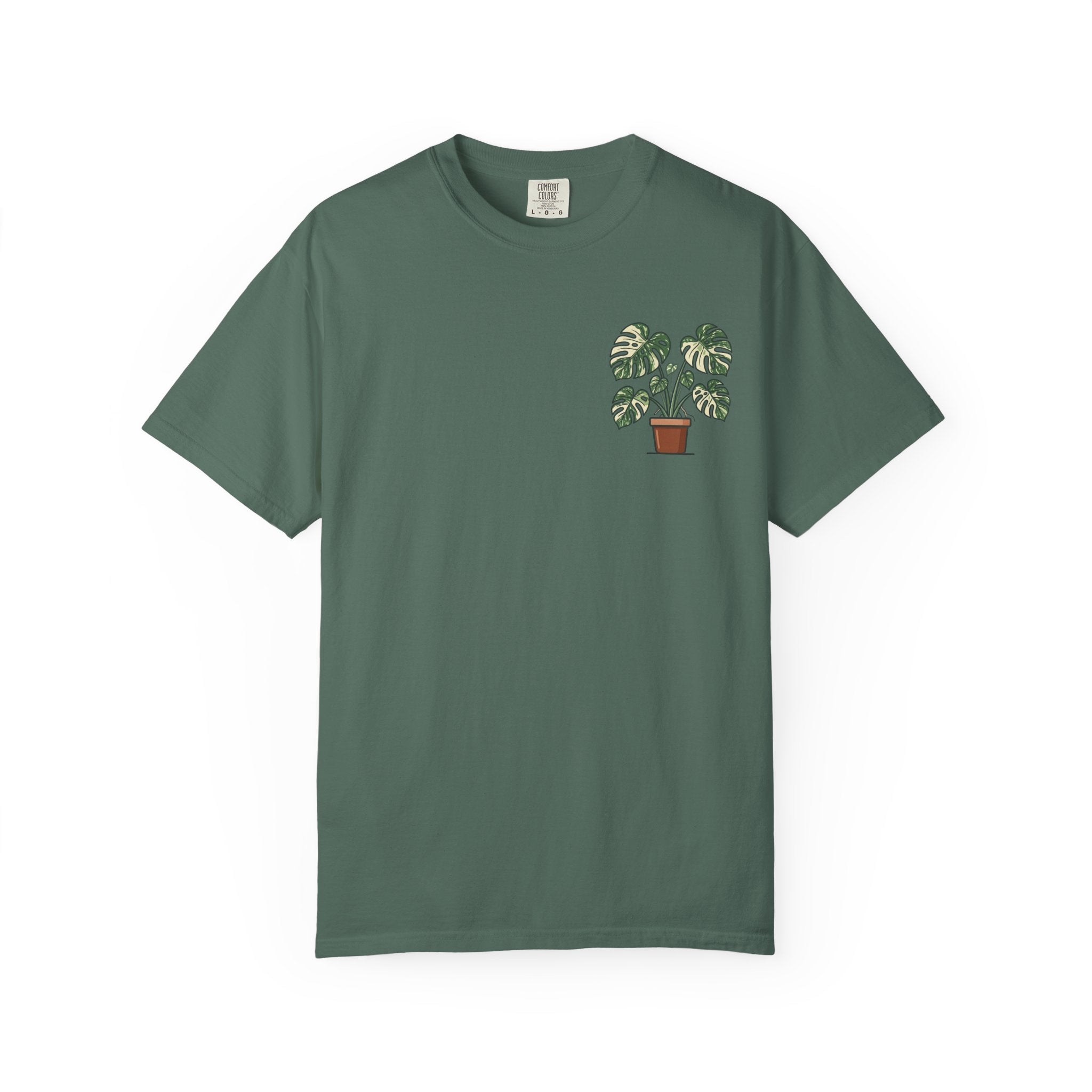 "Grow Through What You Go Through" Variegated Monstera Shirt - Rare Plant Botanical Tee