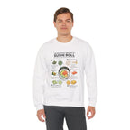"Anatomy of a Sushi Roll" Sweatshirt - Japanese Food Crewneck