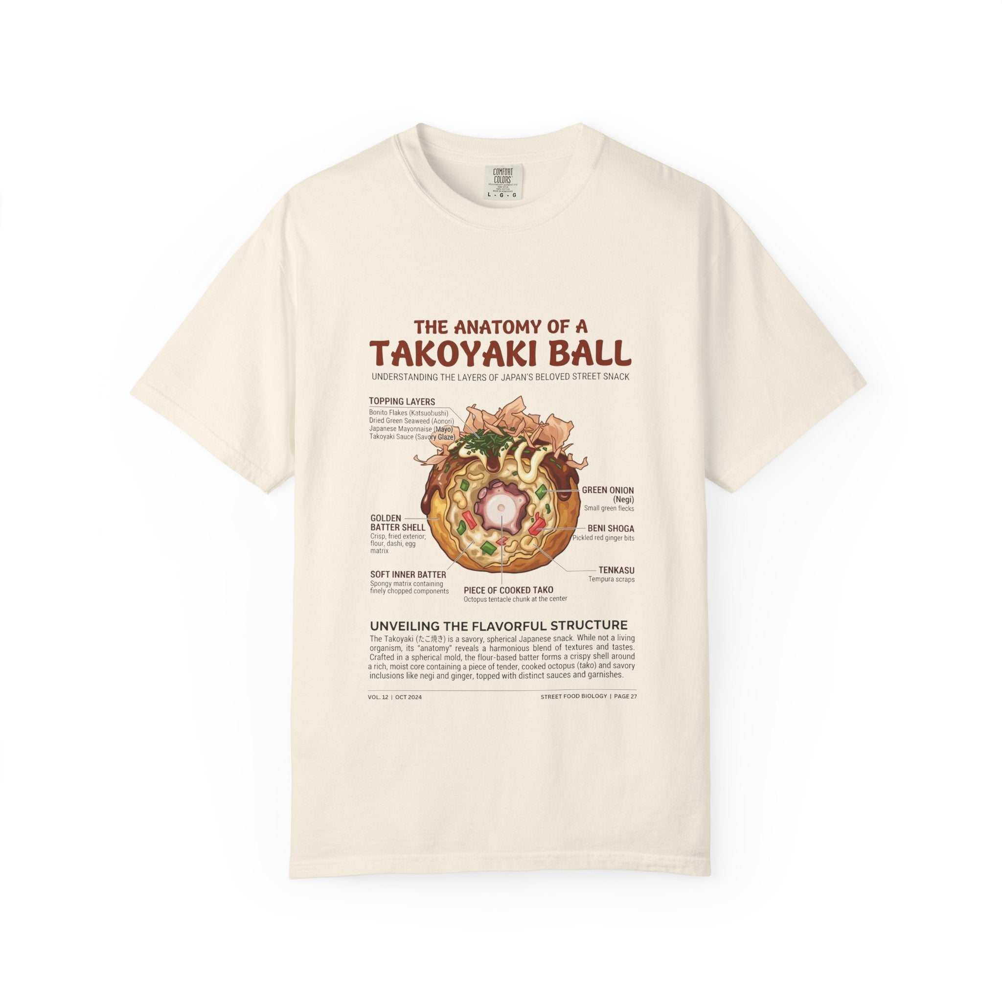 "Anatomy of a Takoyaki" T-Shirt - Japanese Street Food Science Crewneck