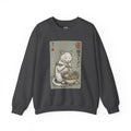 "Late Night Noodle Cat" Ukiyo-e Sweatshirt | Core Culture Japanese Tee