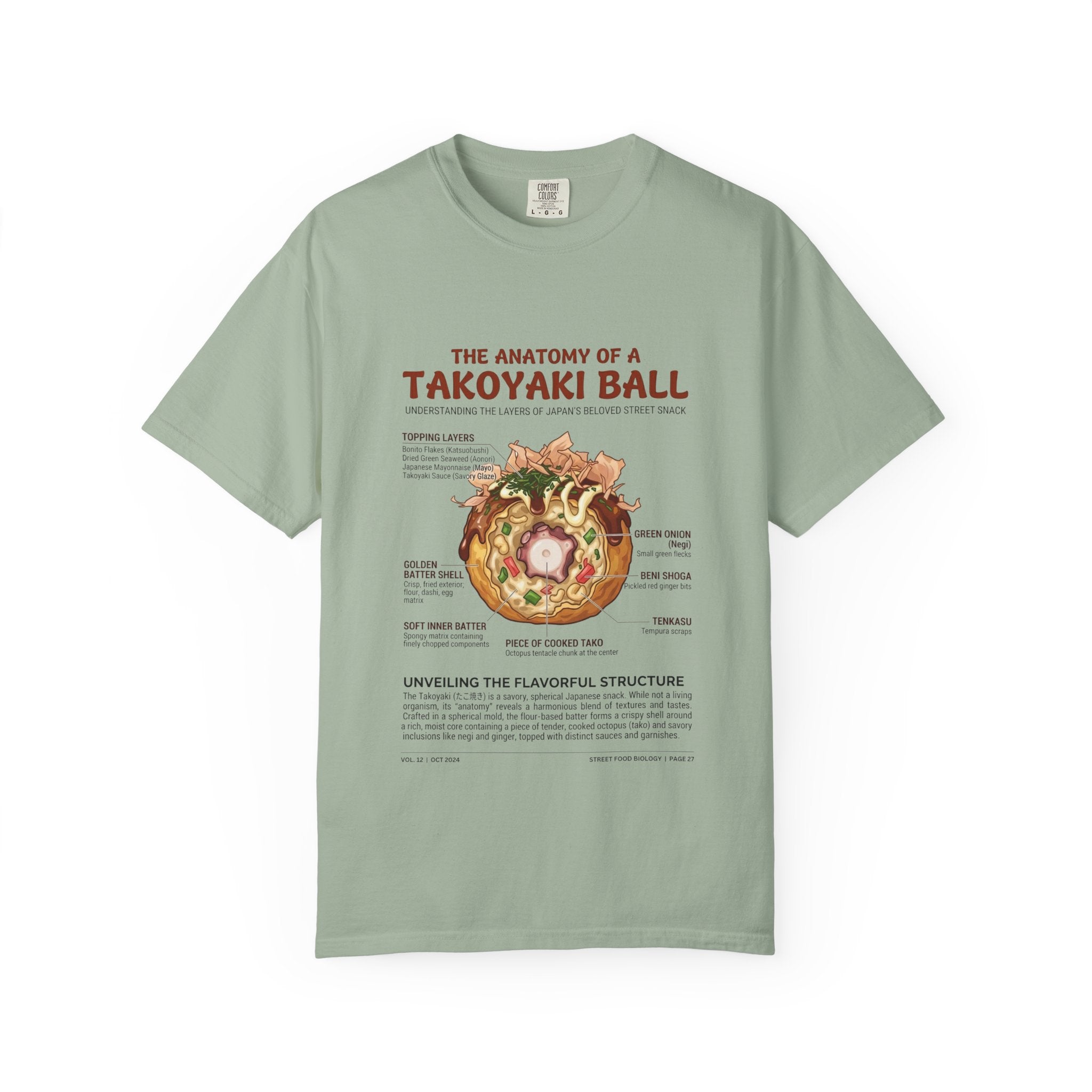 "Anatomy of a Takoyaki" T-Shirt - Japanese Street Food Science Crewneck