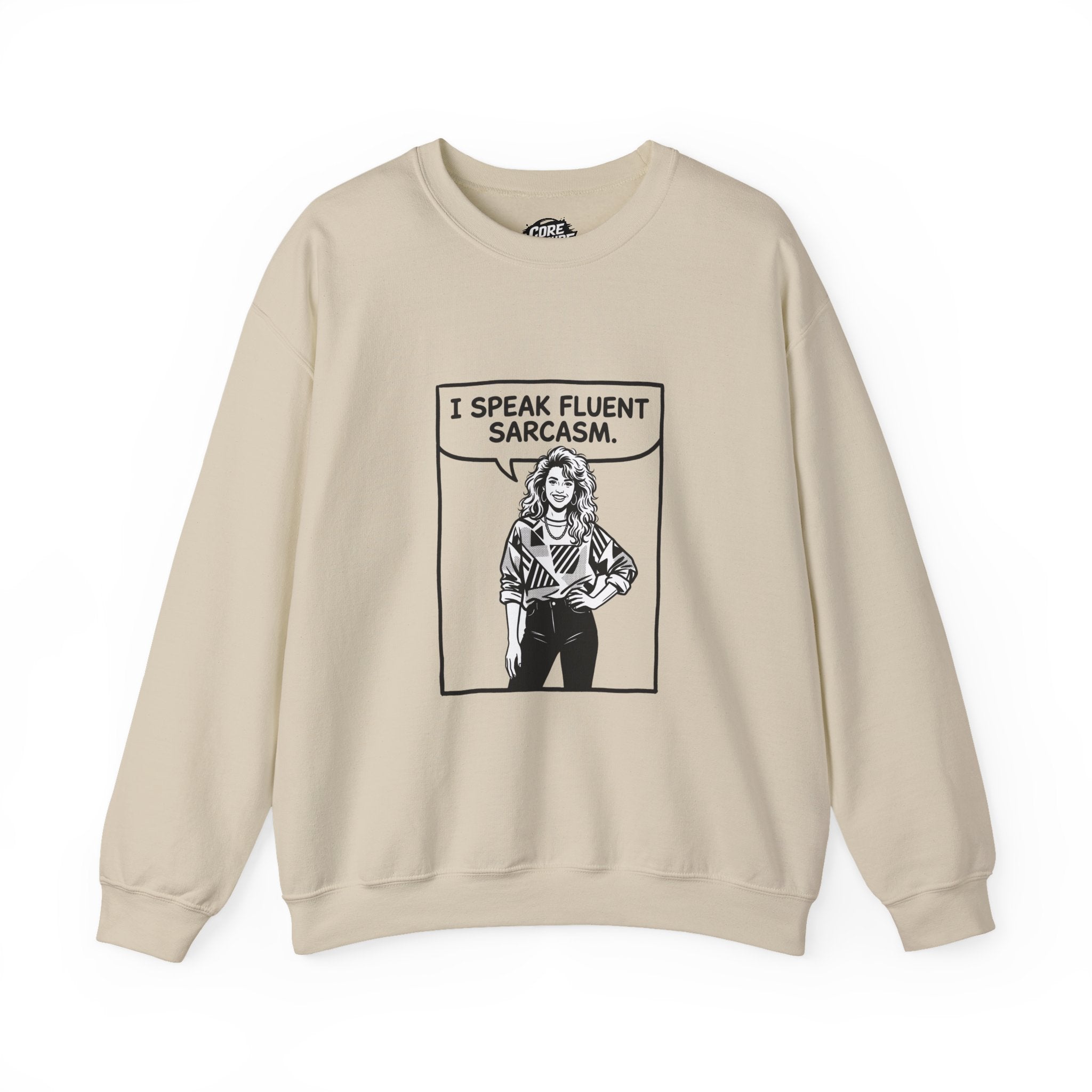 I Speak Fluent Sarcasm Sweatshirt – Comic Book Style Graphic Pullover