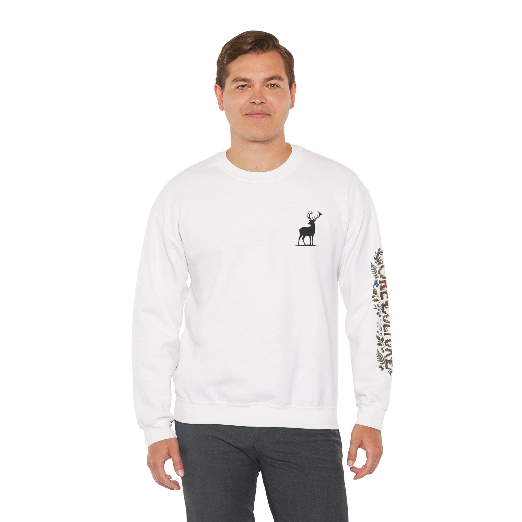 Nature Scene Crewneck Sweatshirt — Woodland Nature Pullover