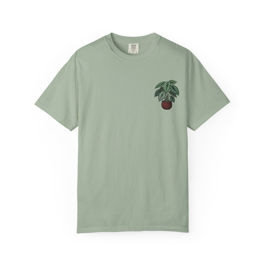 "Grow Through What You Go Through" Alocasia Shirt - Tropical Botanical Graphic Tee