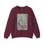 Dolphin & Doughnuts Ukiyo-e Sweatshirt | Ironic Japanese Art Streetwear