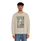 "Late Night Noodle Cat" Ukiyo-e Sweatshirt | Core Culture Japanese Tee