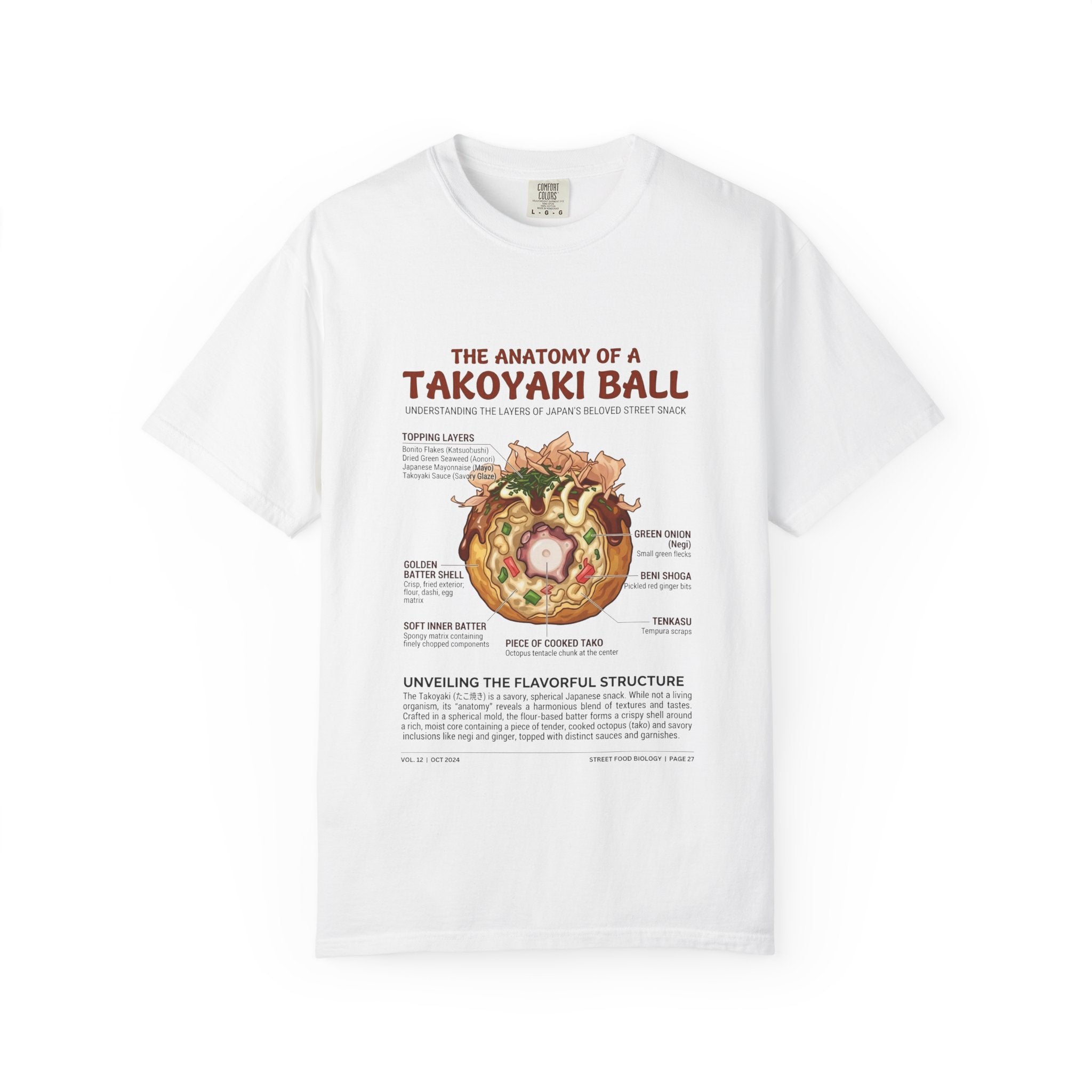 "Anatomy of a Takoyaki" T-Shirt - Japanese Street Food Science Crewneck