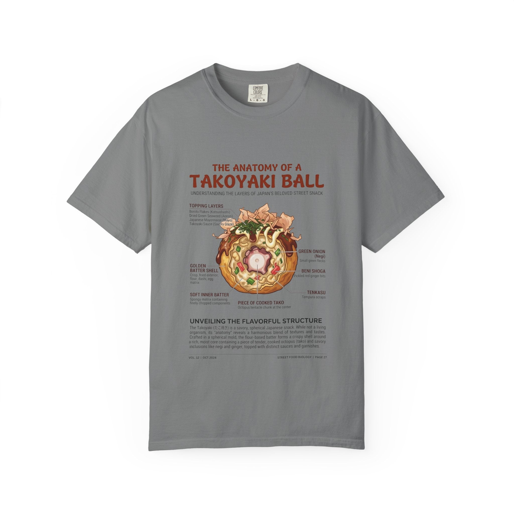 "Anatomy of a Takoyaki" T-Shirt - Japanese Street Food Science Crewneck