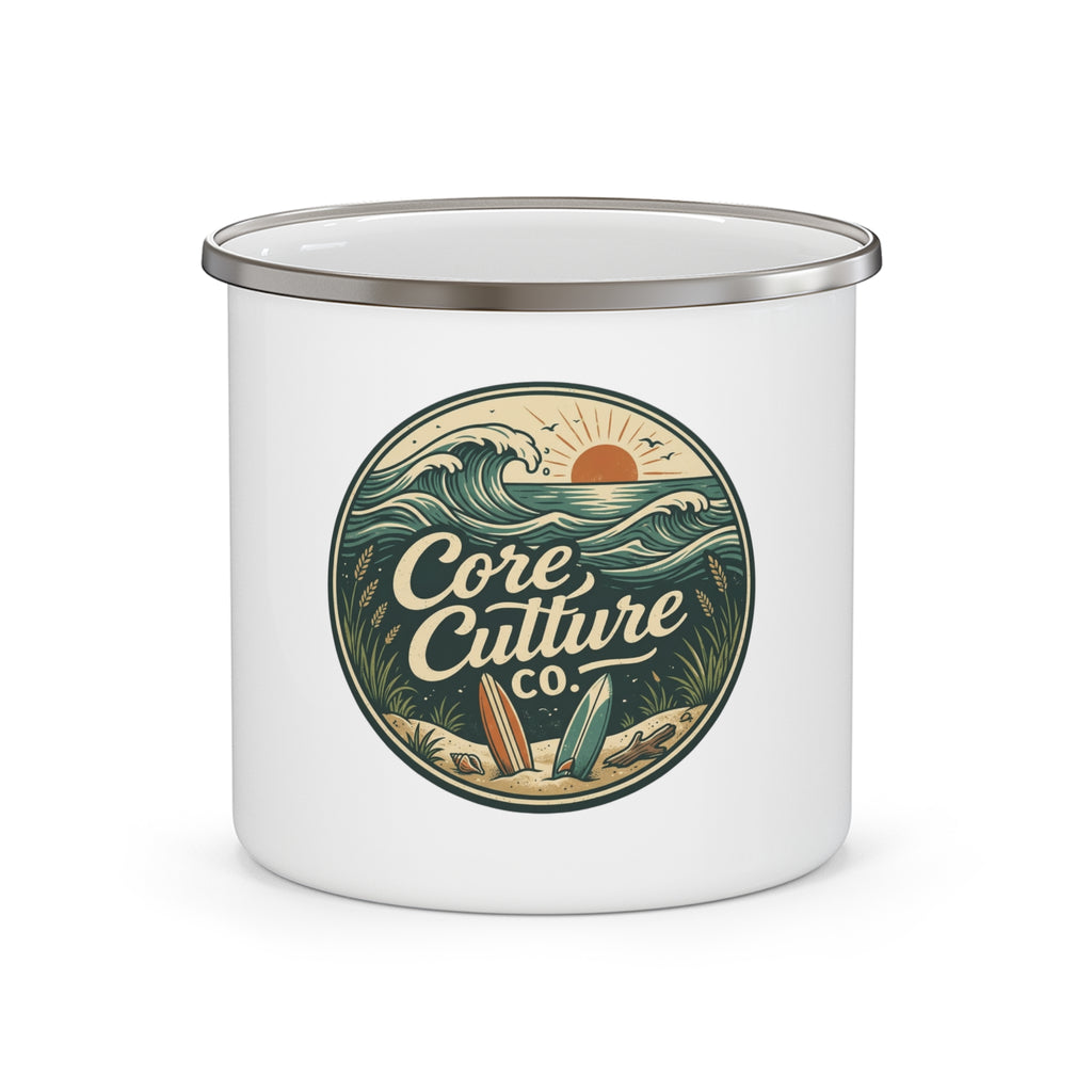 Enamel Camping Cup — Core Culture Co. "Beached" Mug