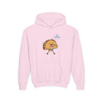 Youth Hoodie — Cute Walking Taco Graphic "So Good!" Kids Pullover
