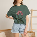 Orchid Botanical T-Shirt — Vintage Asian Floral Illustration