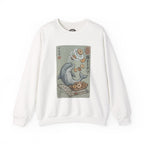 Dolphin & Doughnuts Ukiyo-e Sweatshirt | Ironic Japanese Art Streetwear