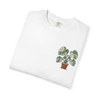 "Grow Through What You Go Through" Variegated Monstera Shirt - Rare Plant Botanical Tee