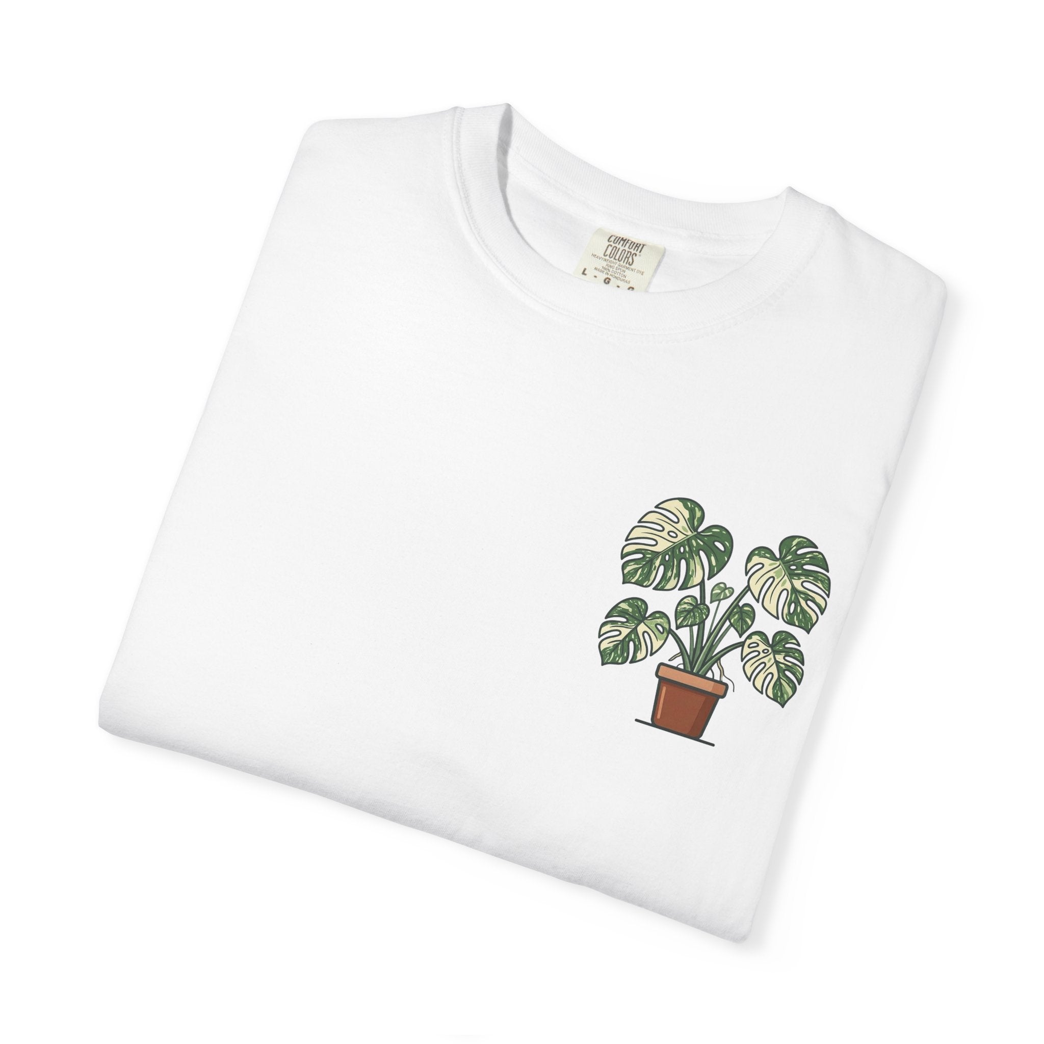 "Grow Through What You Go Through" Variegated Monstera Shirt - Rare Plant Botanical Tee