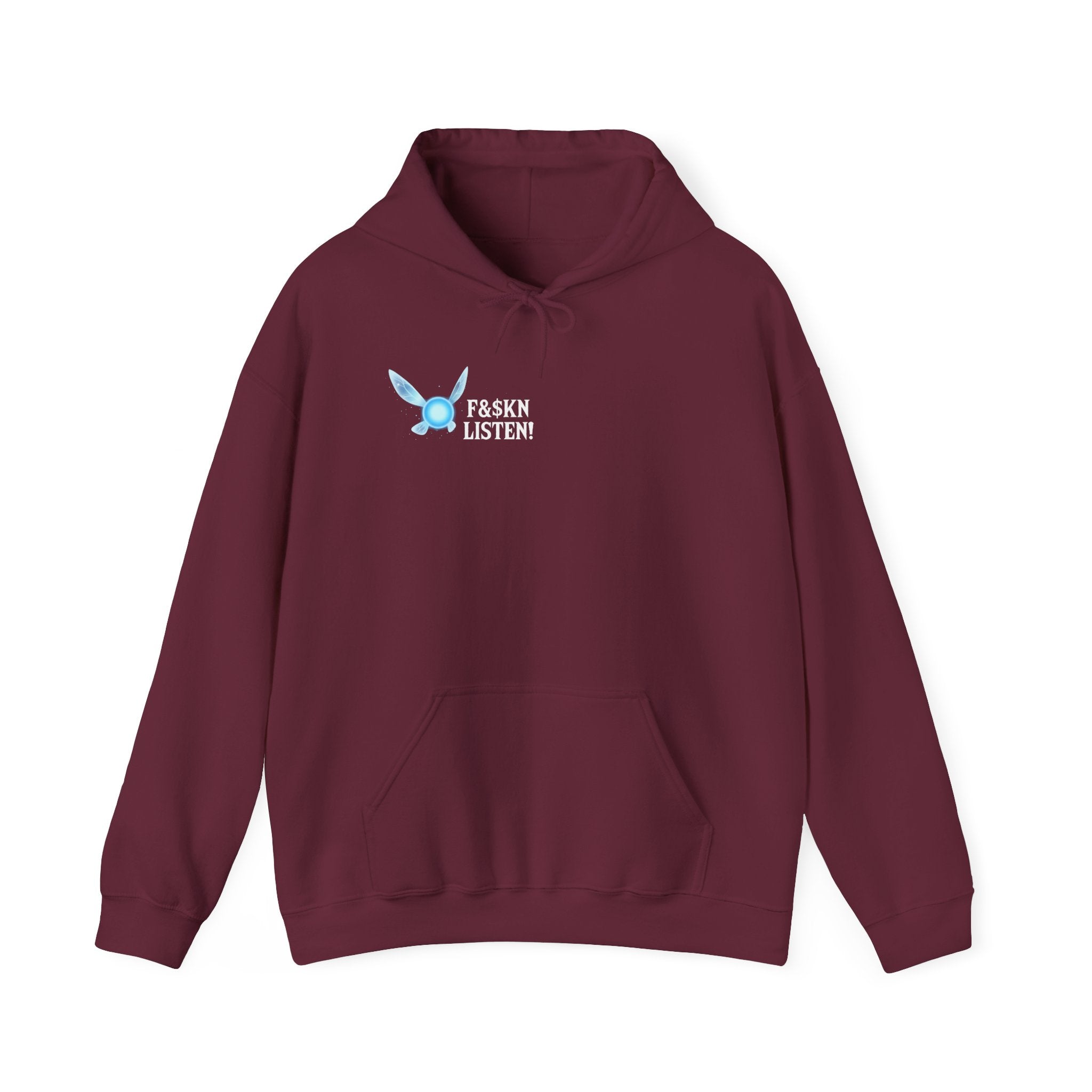 Butterfly "Listen" Hoodie — Minimal Inspirational Graphic Sweatshirt