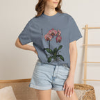 Orchid Botanical T-Shirt — Vintage Asian Floral Illustration