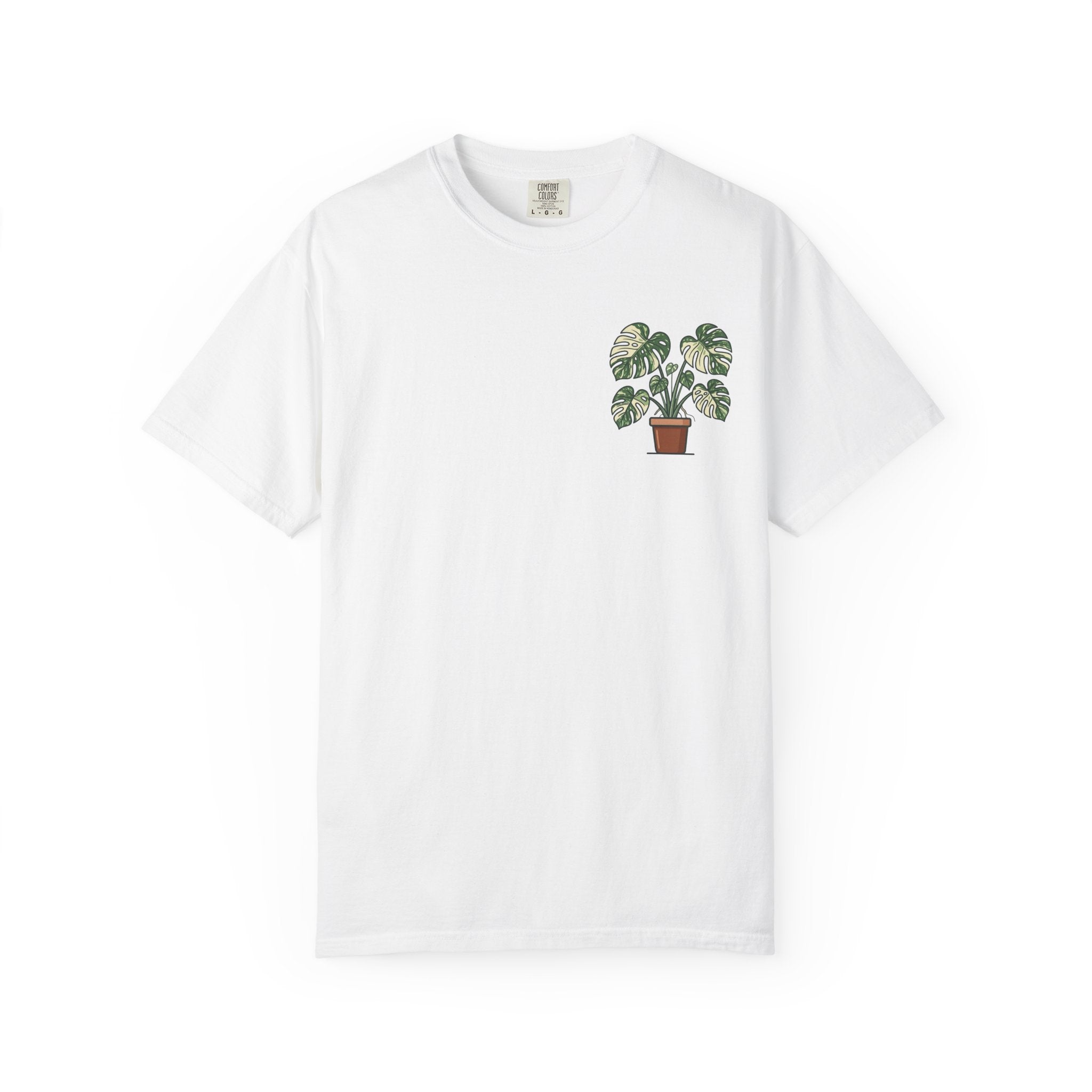 "Grow Through What You Go Through" Variegated Monstera Shirt - Rare Plant Botanical Tee