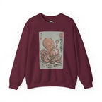 Tako Eating Takoyaki Sweatshirt | Ironic Japanese Ukiyo-e Streetwear