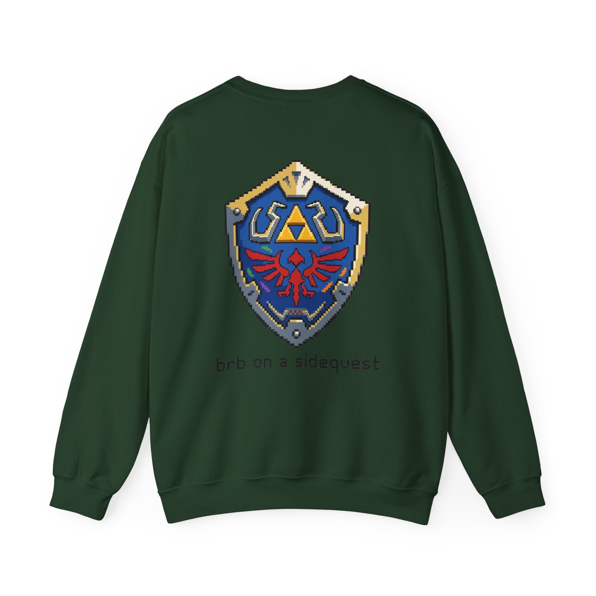 "On A Sidequest" Hylian Shield Sweatshirt | Core Culture Co. Gamer Apparel