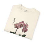 Orchid Botanical T-Shirt — Vintage Asian Floral Illustration