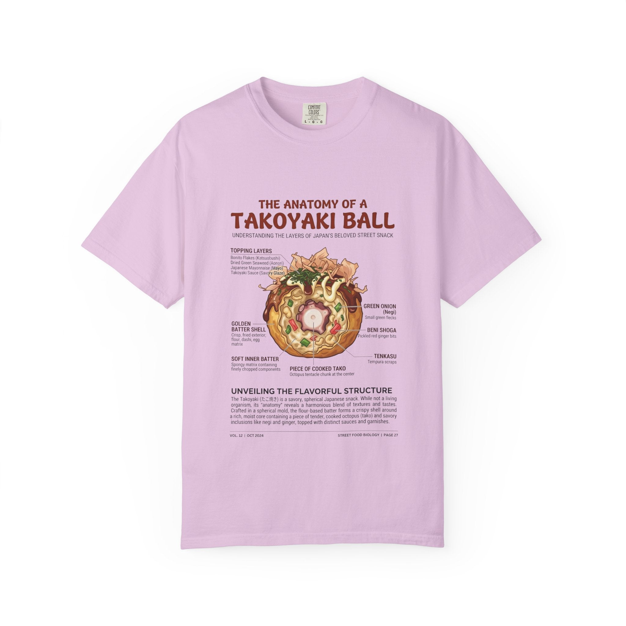 "Anatomy of a Takoyaki" T-Shirt - Japanese Street Food Science Crewneck