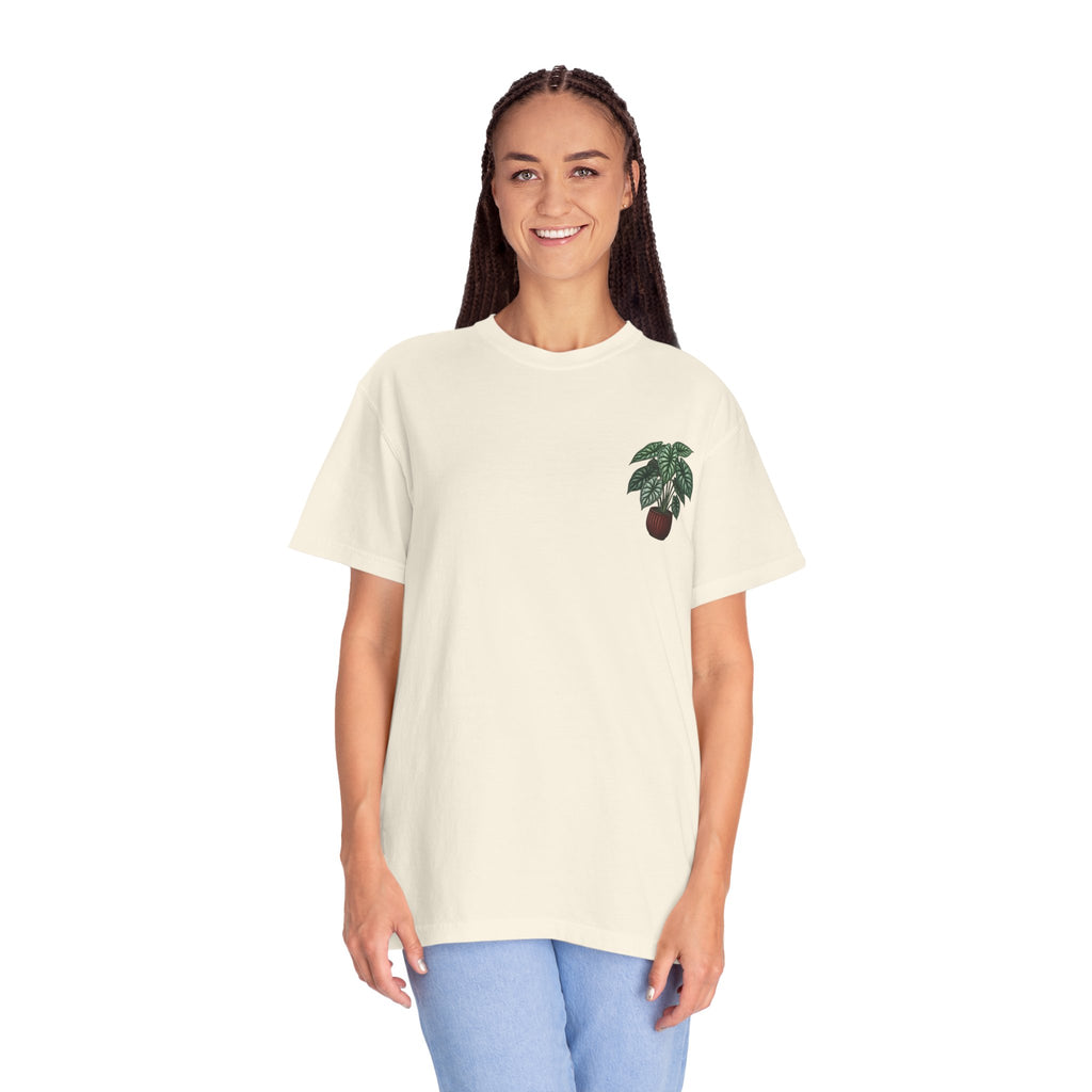 "Grow Through What You Go Through" Alocasia Shirt - Tropical Botanical Graphic Tee