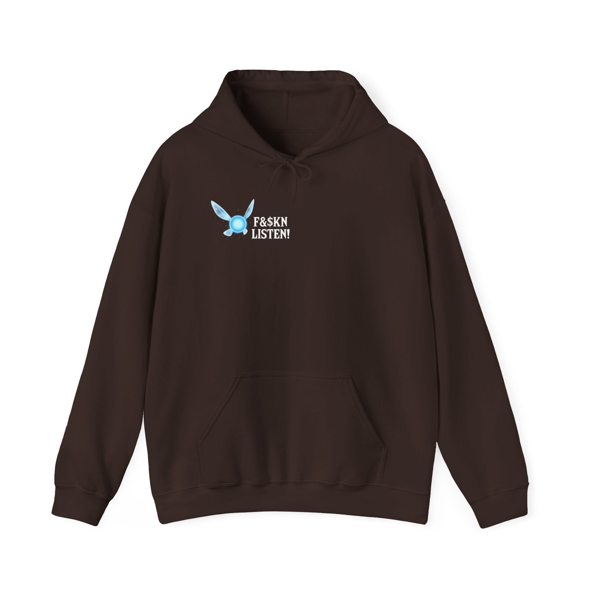 Butterfly "Listen" Hoodie — Minimal Inspirational Graphic Sweatshirt