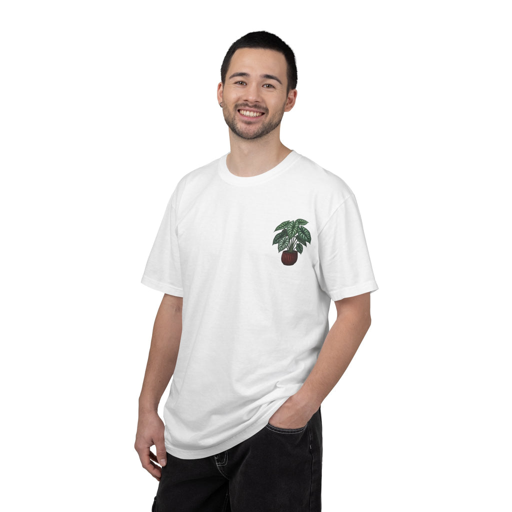 "Grow Through What You Go Through" Alocasia Shirt - Tropical Botanical Graphic Tee