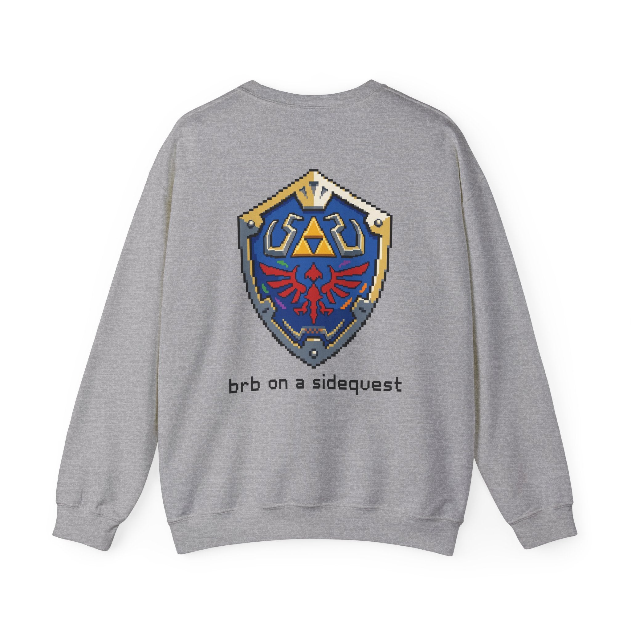 "On A Sidequest" Hylian Shield Sweatshirt | Core Culture Co. Gamer Apparel