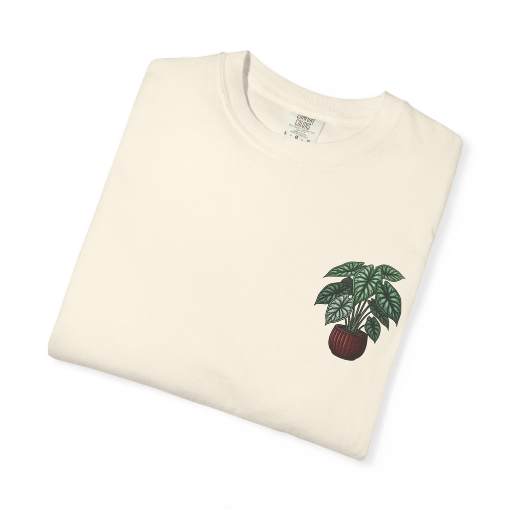 "Grow Through What You Go Through" Alocasia Shirt - Tropical Botanical Graphic Tee